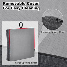 Load image into Gallery viewer, Removable wheelchair cushion cover with large zipper opening for easy cleaning and maintenance
