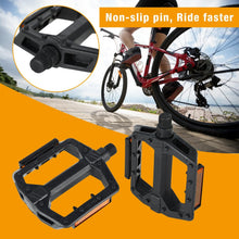 Load image into Gallery viewer, Heavy‑duty mountain bike platform pedals with reflectors and sealed bearings, 9/16‑inch thread
