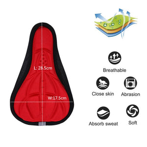 Shock-Absorbing Breathable 3D Bicycle Seat Cushion – Comfortable Fit for Road & Mountain Bikes