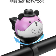 Load image into Gallery viewer, Funny Bike Bell Kids, 4 COLOURS - Universal Bike/Scooter/Micro Scooters Plain Handlebar Bell, Kids Bike Accessories | Loud | Waterproof | For Boys &amp; Girls | Bicycle Bell Kids, Childrens Horn
