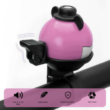 Load image into Gallery viewer, Funny Bike Bell Kids, 4 COLOURS - Universal Bike/Scooter/Micro Scooters Plain Handlebar Bell, Kids Bike Accessories | Loud | Waterproof | For Boys &amp; Girls | Bicycle Bell Kids, Childrens Horn
