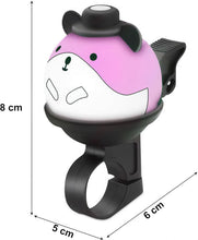 Load image into Gallery viewer, Funny Bike Bell Kids, 4 COLOURS - Universal Bike/Scooter/Micro Scooters Plain Handlebar Bell, Kids Bike Accessories | Loud | Waterproof | For Boys &amp; Girls | Bicycle Bell Kids, Childrens Horn
