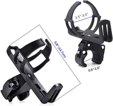 Load image into Gallery viewer, Bike Water Bottle Cage 360 Degree Rotation Bottle Holder Lightweight Drink Holder (Black 1 PCS)
