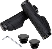 Load image into Gallery viewer, 1 Pair Bike Handlebar Grips, Professional Mountain Bicycle Grips with Aluminum Lock Premium Anti-Slip Soft Rubber for 22.2mm for MTB BMX Mountain Road Bike E-Bike City, Allen Wrench Come With
