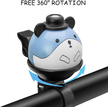 Load image into Gallery viewer, Funny Bike Bell Kids, 4 COLOURS - Universal Bike/Scooter/Micro Scooters Plain Handlebar Bell, Kids Bike Accessories | Loud | Waterproof | For Boys &amp; Girls | Bicycle Bell Kids, Childrens Horn
