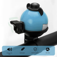 Load image into Gallery viewer, Funny Bike Bell Kids, 4 COLOURS - Universal Bike/Scooter/Micro Scooters Plain Handlebar Bell, Kids Bike Accessories | Loud | Waterproof | For Boys &amp; Girls | Bicycle Bell Kids, Childrens Horn
