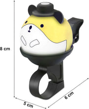 Load image into Gallery viewer, Funny Bike Bell Kids, 4 COLOURS - Universal Bike/Scooter/Micro Scooters Plain Handlebar Bell, Kids Bike Accessories | Loud | Waterproof | For Boys &amp; Girls | Bicycle Bell Kids, Childrens Horn
