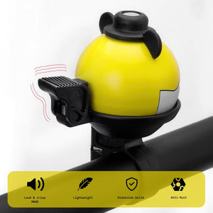 Funny Bike Bell Kids, 4 COLOURS - Universal Bike/Scooter/Micro Scooters Plain Handlebar Bell, Kids Bike Accessories | Loud | Waterproof | For Boys & Girls | Bicycle Bell Kids, Childrens Horn