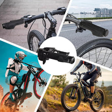 Load image into Gallery viewer, Premium Soft‑Touch Bicycle Handlebar Grips with Aluminium Lock‑On Rings – Fits MTB, Road, E‑Bike, Scooter (22.2 mm)

