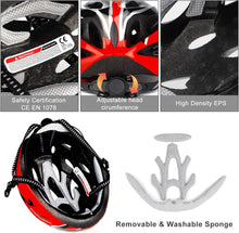 Load image into Gallery viewer, Helmet interior EPS foam liner and breathable padding close-up
