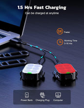 Load image into Gallery viewer, Ultra‑slim rechargeable bicycle light set – front and rear with 4 front modes, 6 rear modes, USB‑C fast charge, waterproof IP65.
