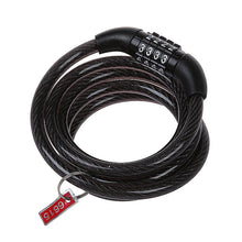 Load image into Gallery viewer, Anti‑Theft Spiral Cable Combination Lock for Bicycle &amp; Motorcycle
