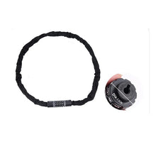 Load image into Gallery viewer, Anti‑theft bicycle chain lock 1.2 metre, five‑digit password, steel + ABS materials
