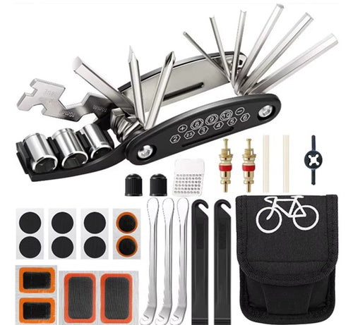 All‑in‑One Bike Maintenance Kit – Multi‑Tool + Puncture Fix Kit + Portable Bike Bag