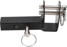 Load image into Gallery viewer, Aluminium alloy mobility scooter trailer hitch bracket with dual locking pins, designed for rear mounting and accessory attachment
