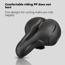 Load image into Gallery viewer, Bike Seat Gel Saddle Bicycle Seat Comfort Soft Premium Extra Wide Cushion Waterproof Universal for Mountain Bike MTB Fold Road Bikes
