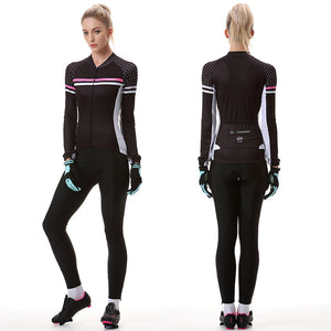 Winter Wear fleece Women's bike wear (Top and Tights)  for cycling