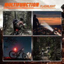 Load image into Gallery viewer, Ultra‑Bright Rechargeable Bicycle Light Pair – Front + Tail
