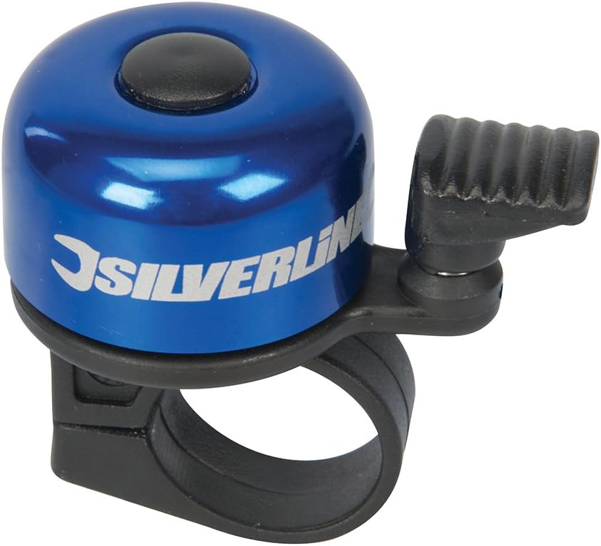 One‑Touch Ping Cycle Bell by Silverline – Easy Mount, Loud Ring