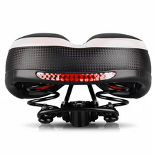 Load image into Gallery viewer, Ergonomic road bike saddle with soft cushioning
