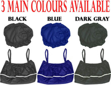 Load image into Gallery viewer, Universal mobility scooter basket liner and rain cover available in black, blue, and dark gray colours
