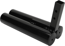 Load image into Gallery viewer, Cane holder bracket mounted on wheelchair frame preventing stick chafing
