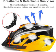 Load image into Gallery viewer, Strauss Adjustable Lightweight Cycling Helmet – adult adjustable helmet for 58‑62 cm head size, 18 air vents for airflow, lightweight shell, dial‑fit system and secure chin strap
