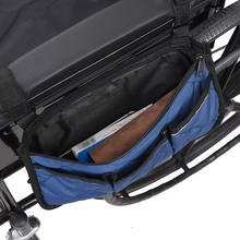 Load image into Gallery viewer, Close-up of reflective strip on armrest storage bag
