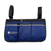 Load image into Gallery viewer, Side armrest bag with reflective strip for wheelchair storage
