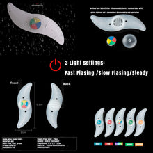 Load image into Gallery viewer, Bike rim lighting by CushBike – 5 colourful spoke LED lights for both wheels, high‑visibility safety enhancement for urban commuting and trail riding
