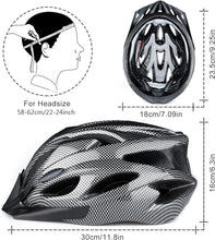 Load image into Gallery viewer, Lightweight adult cycling helmet 58-62 cm 
