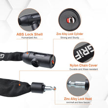Load image into Gallery viewer, Durable and reliable bike lock for outdoor and urban cycling, includes two keys for convenience.
