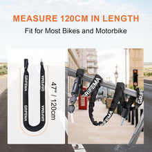 Load image into Gallery viewer, Durable and reliable bike lock for outdoor and urban cycling, includes two keys for convenience.

