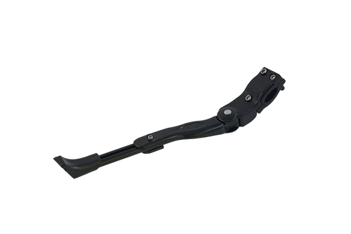 CushBike adjustable aluminium kick‑stand for mountain and road bikes (20‑26″), lightweight, sturdy alloy, anti‑slip rubber foot pad