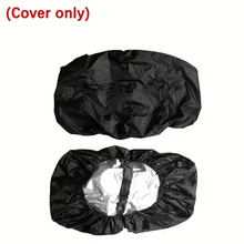 Load image into Gallery viewer, Inner lining of black mobility scooter seat cover showing water-resistant layer
