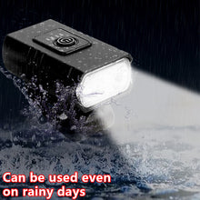 Load image into Gallery viewer, Rechargeable bicycle LED headlight and tail light combo.
