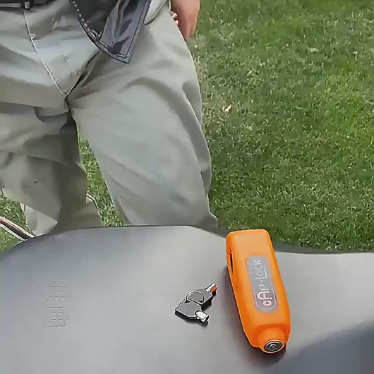 High-strength ABS bicycle and motorcycle anti-theft lock front view