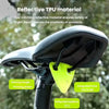 Close-up of triangular reflective pendant for mountain and road bikes