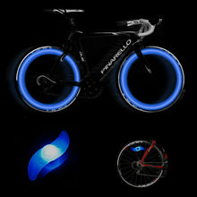 Load image into Gallery viewer, 2 X COLOUR Bike Lights Bicycle Cycling Wheel Spoke Wire Tyre Bright LED Flashing
