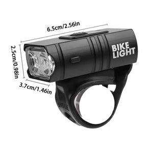 Mountain Bike Lights USB Rechargeable Bicycle LED Torch Front Rear Lamp Set