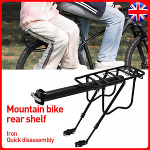 65kg Max Alloy Rear Bicycle Pannier Rack Carrier Bag Luggage Cycle Mountain Bike