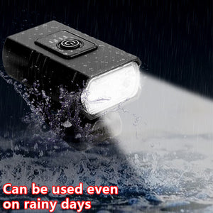 Mountain Bike Lights USB Rechargeable Bicycle LED Torch Front Rear Lamp Set