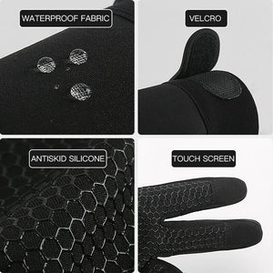 High Quality Bike Gloves Waterproof Thermal Touch Screen Thermal Windproof Warm Gloves