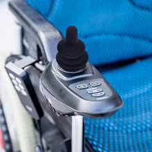Load image into Gallery viewer, Mobility scooter joystick control knob with black silicone button cap
