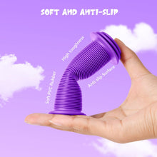 Load image into Gallery viewer, Colour-solid kids’ bike handle grips — soft rubber, anti-slip surface, shock-absorbing end plugs, fits 22 mm bars
