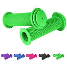 Load image into Gallery viewer, “TPR kids bike handlebar grips, solid colour (black, blue, green, pink, purple), non-slip and universal fit for children’s bikes and balance bikes
