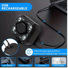 Load image into Gallery viewer, Electric bike horn with front light, USB-C rechargeable
