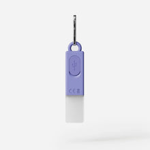 Load image into Gallery viewer, Back view of the Wholesale Lightstick wearable light in lavender showing its rear design.
