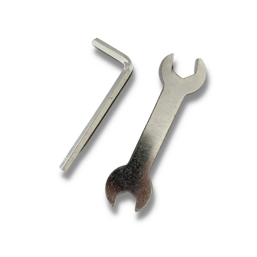 Spanner and Allen key tools offered by CUSHBIKE for installing a new bike seat
