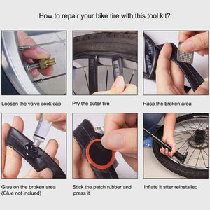 Multitool and Tyre Repair Kit with Pry Bars